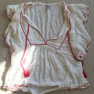 Sheer Beaded Beach Coverup